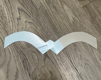 Metallic Silver Wonder Woman W style emblem DIY chest plate armor to make your own costume cosplay moldable v20