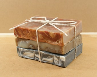 Soap Ends, Large Stack of Soap, Organic Olive Oil Soap, First Fathers Day Gift
