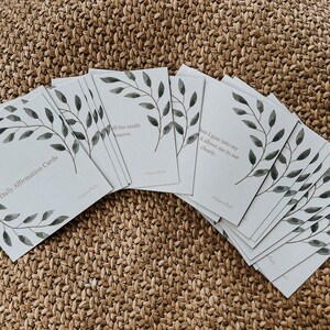 Tarjetas de afirmación diarias