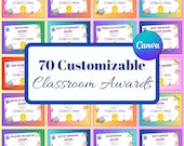 60 Pcs End Of School Year Awards Kit - Certificates & Wristbands For Student Recognition