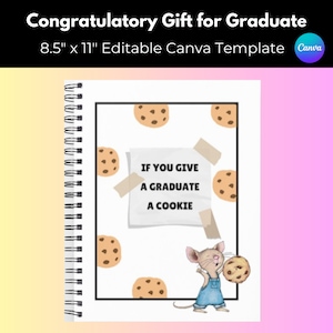 Si vous offrez un cookie à un diplômé en téléchargement numérique, cadeau de remise des diplômes, cadeau de remise des diplômes pour étudiant, si vous offrez un cookie à une souris