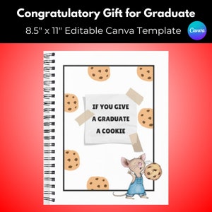 Si vous offrez un cookie à un diplômé en téléchargement numérique, cadeau de remise des diplômes, cadeau de remise des diplômes pour étudiant, si vous offrez un cookie à une souris