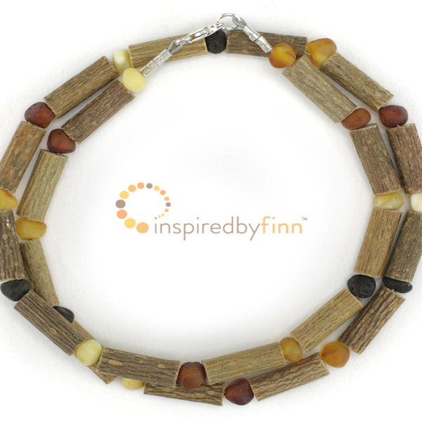 Unpolished Baltic Amber & Hazel Wood - Diversity