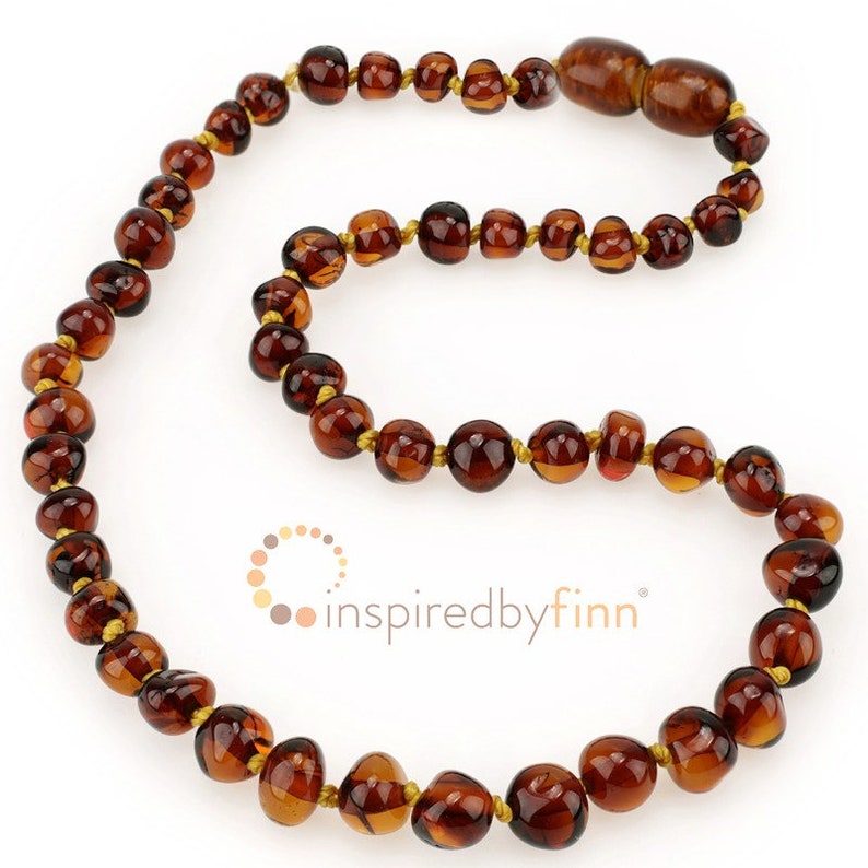 real baltic amber teething necklace