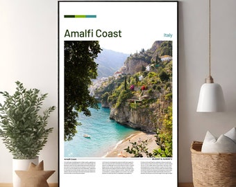 Italian Amalfi Coast Print, downloadable in various formats, digital download, Italian wall art, Amalfi coast photo.