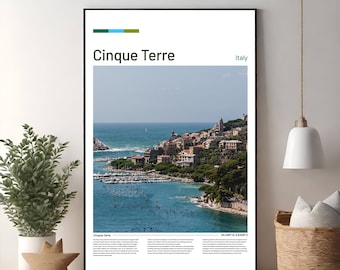 Cinque Terre Italian Print, downloadable in various formats, digital download, wall art, cinque terre photos, digital art.