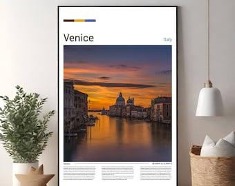 Italian Venice Print, downloadable in various formats, digital download, Italian wall art, Venice photos.