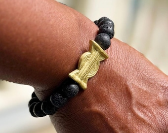 Akan Sun & Moon Diffuser Bracelet