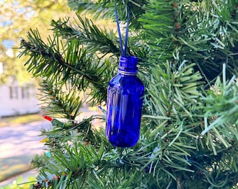 Gullah Geechee Blue Bottle Tree Ornament