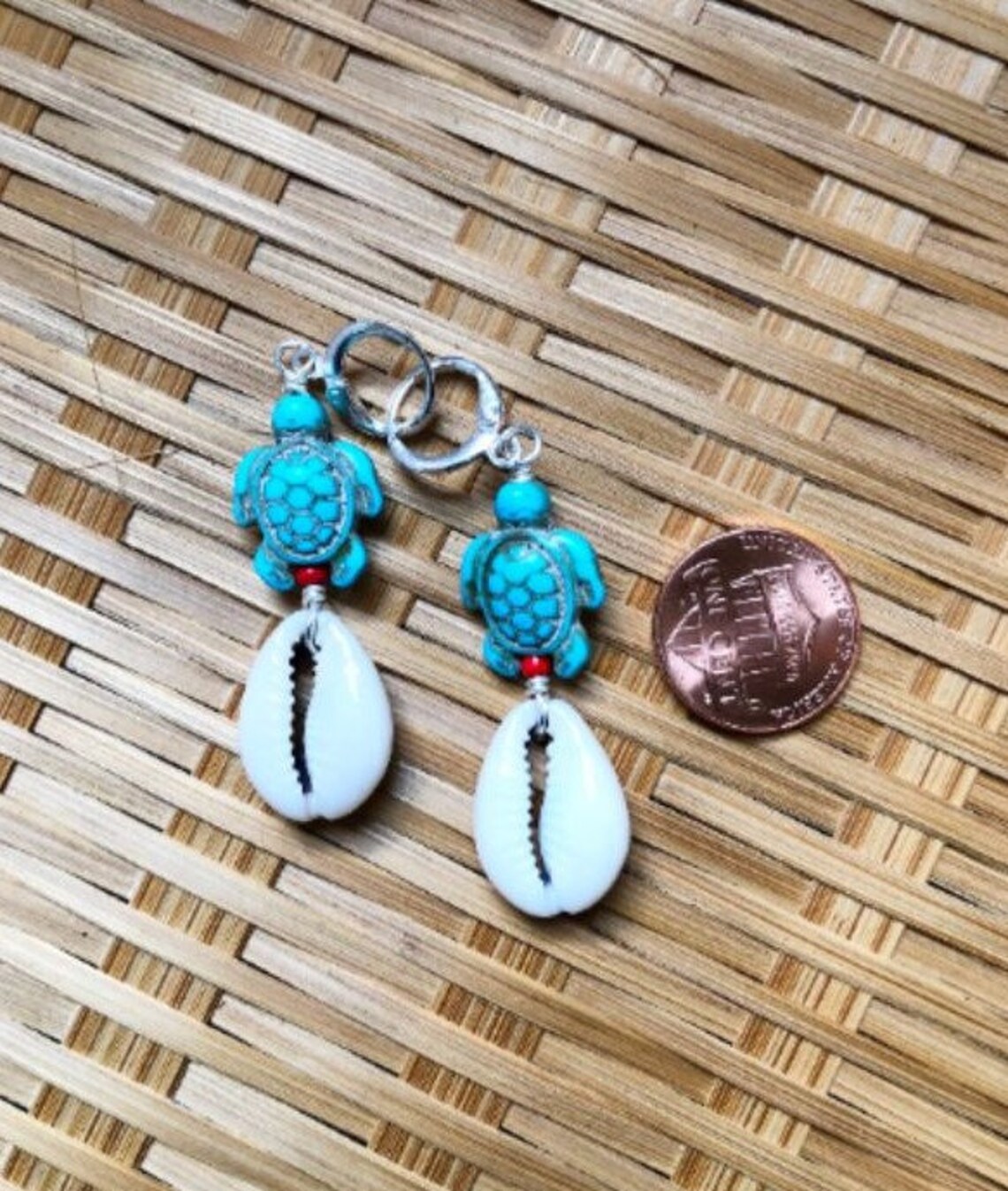 Gullah Geechee Sea Turtle Cowrie Earrings - Etsy