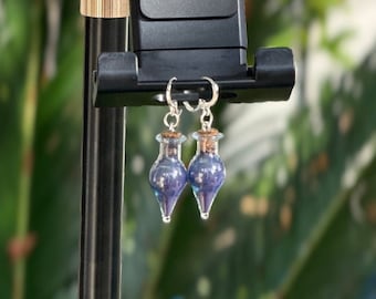 Gullah Geechee Indigo Dye Powder Earrings