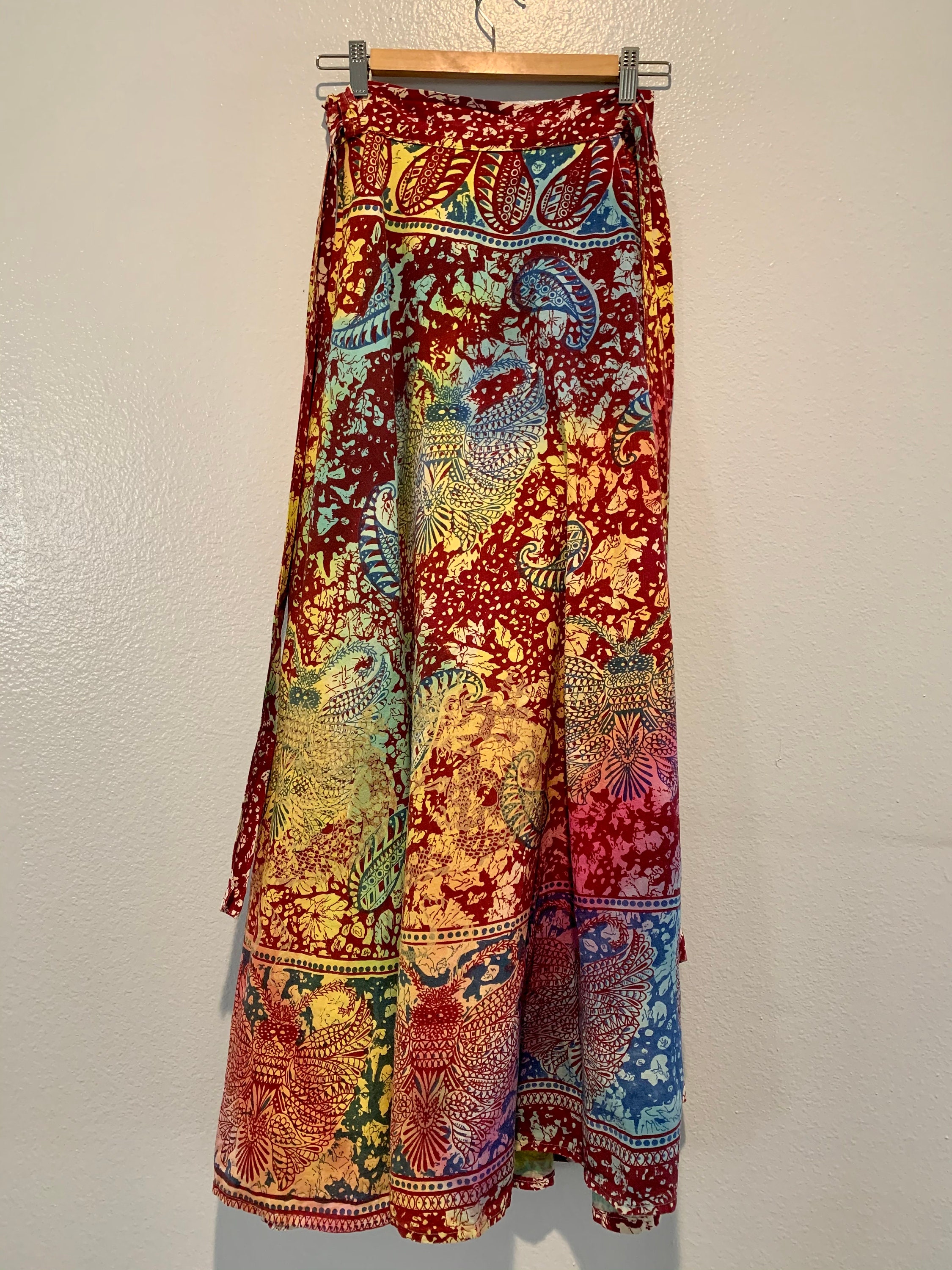 Circa 2000 Tie Dye Wrap Skirt | Etsy