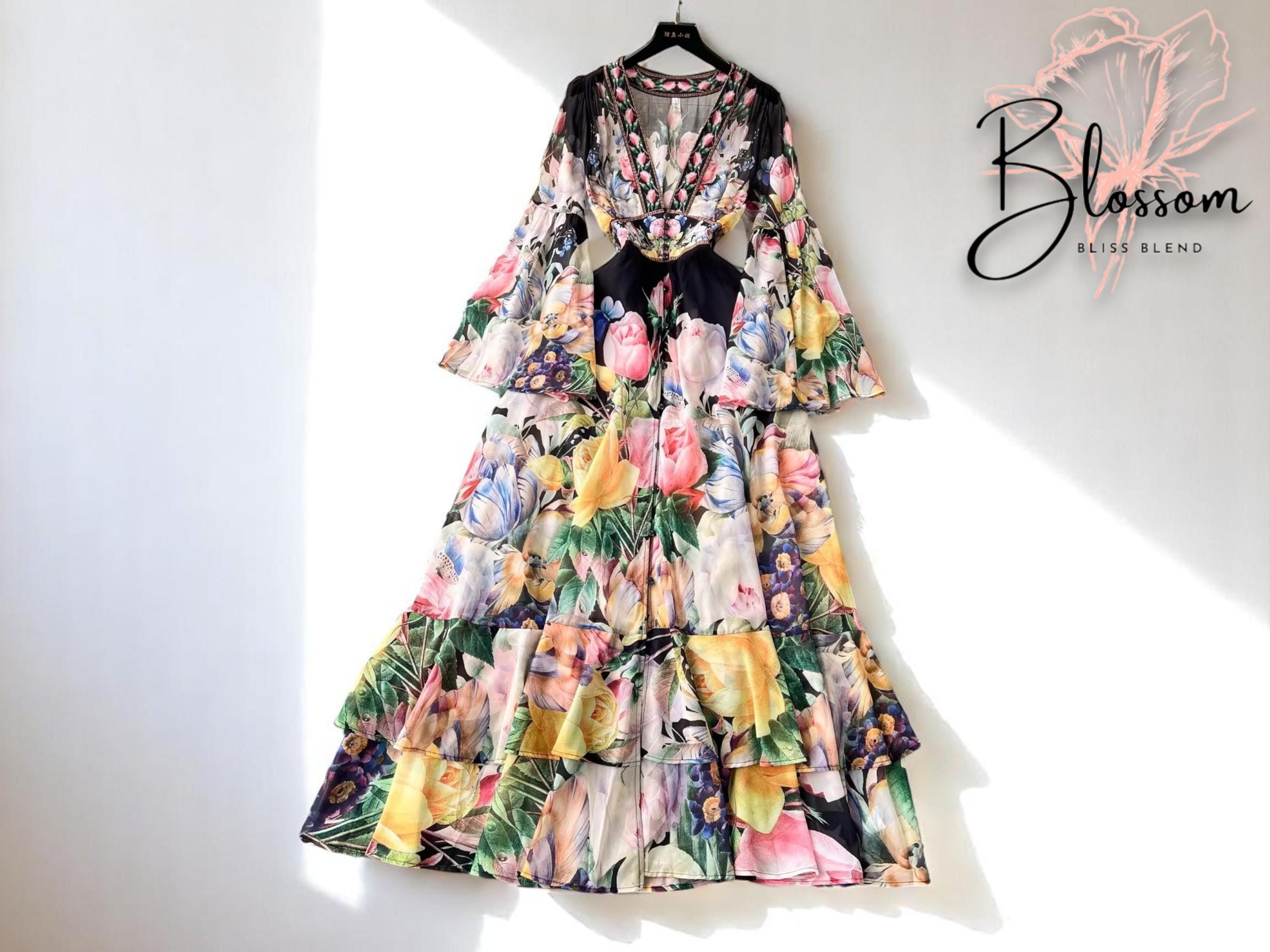 ★I AM MARI★ CHIFFON SHIRRING FLARE DRESS B193010 Long Sweetheart Neckline Poly Chiffon Bridesmaid