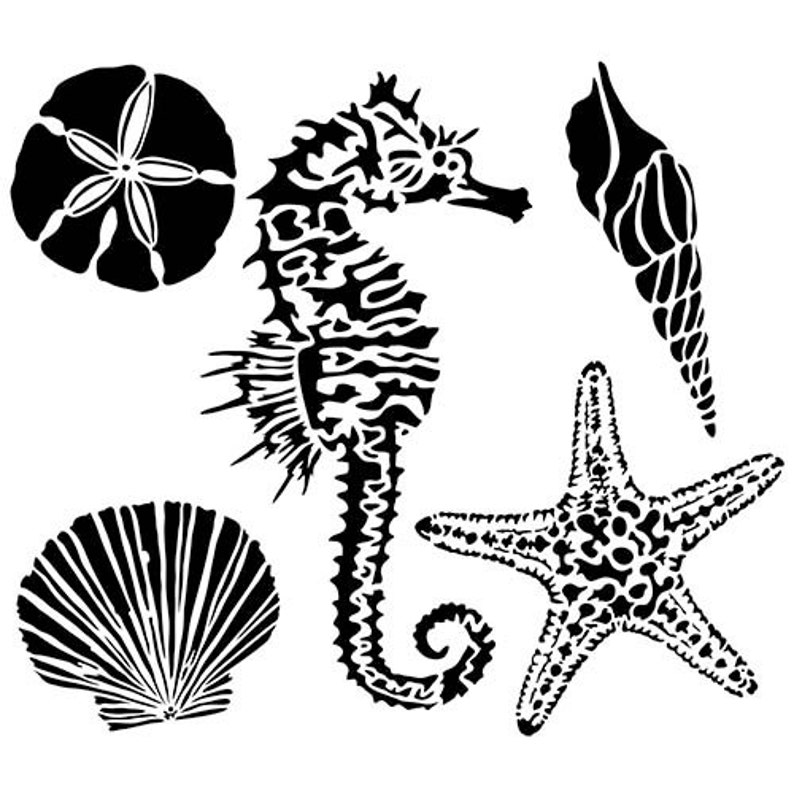 Sea Creature Stencils Free sea-creature-stencils-free