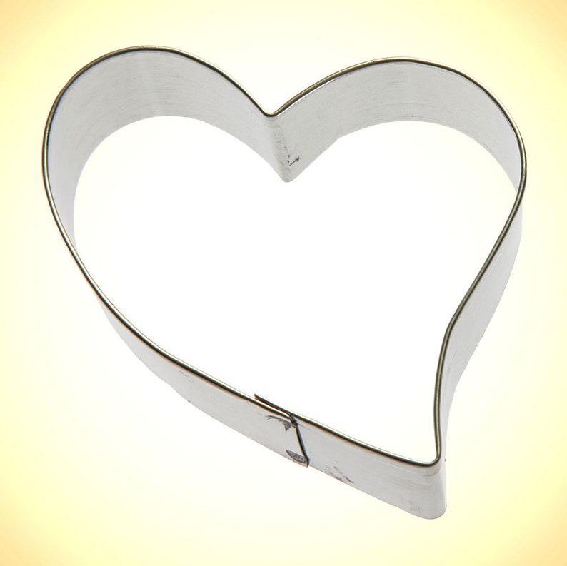 Metal Cookie Cutter Love Heart Cookie Cutter 3 Etsy