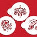 Mini Amore Cookie Stencil Set for Cookies, Cupcakes & Cakes - Designer Stencils (C880) face painting