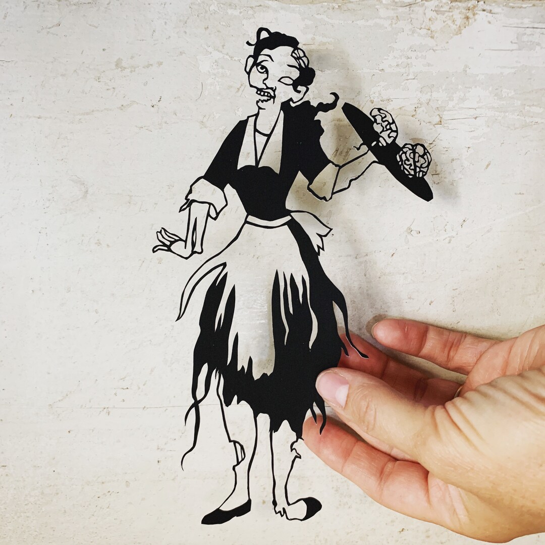 Original Papercut Zombie Bayoo Princess Etsy
