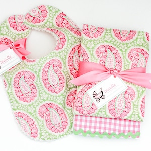 Burp the Baby Henna Paisley Set