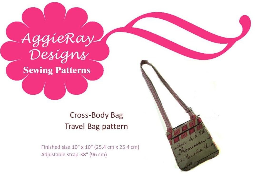 Crossbody Bag Pattern, Easy Bag Pattern, Easy to Sew Pattern, Girl