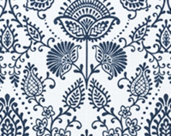 Premier Prints Cotton Fabirc, drapery fabric, upholstery fabric, floral fabric, curtain pillow fabric, Silas Italian Denim Slub Canvas