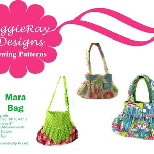 Pleated Handbag Sewing Pattern, DIY Sewing pattern, easy to sew handbag pattern, cotton handbag pattern, purse sewing patterns, purse diy