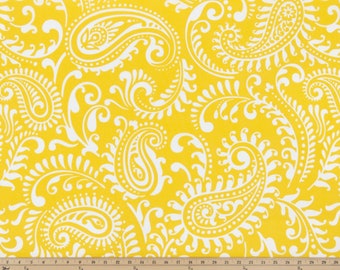 Premier Prints Indoor Fabric-Fabric by the Yard-Pillow Fabric-Cushion Fabric-Boat Fabric-Bright Yellow Fabric - Pineapple Color - Summer