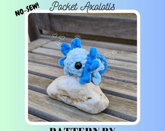 Pocket Axolotl l DIGITAL FILE l PDF Crochet Pattern