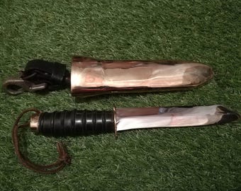 Cuchillo de buceo raro, vintage, soviético, ruso, URSS, para buceadores pesados