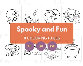 Halloween Kleurplaten | Griezelige ontwerpen voor kinderen en volwassenen (pdf, JPG, PNG)
