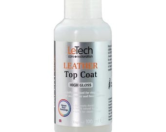 LeTech Leather Top Coat High Gloss – Protective Leather Finish (Expert Line)