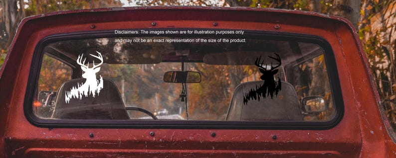 Buck Deer Forest Sticker: Rustic Wildlife Vinyl Decal - Etsy