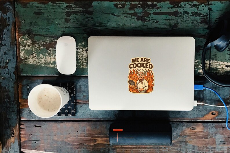 We Are Cooked Sticker: Funny Chef Meme, Kitchen Humor Decal - Etsy