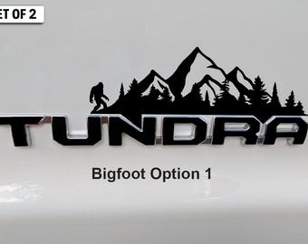 Bigfoot Mountain Vinyl Decal: Toyota Tundra Side Door Decal (2022-2024)