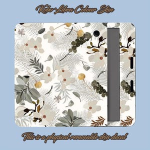 Floral Kobo Libra Colour Skin: Removable Vinyl Decal