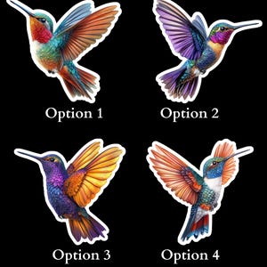 Cute Hummingbird Sticker | Waterproof | Vinyl Sticker | Laptop | Water Bottle  | Scrapbook | Bird Lovers | Die Cut Sticker | Bird Sticker