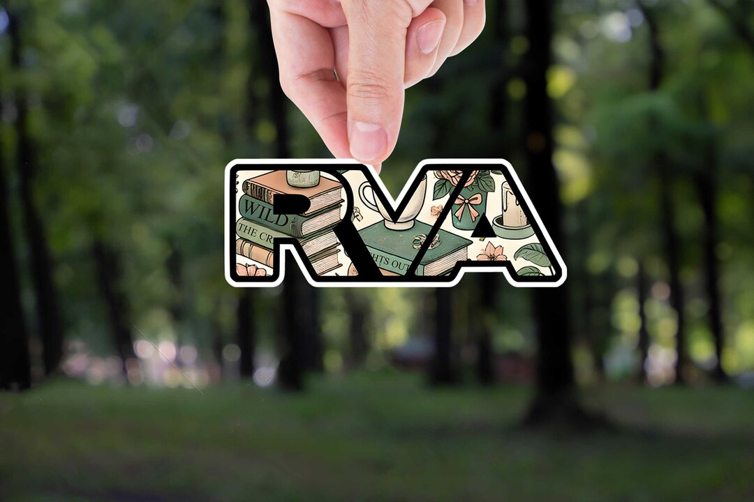 Design Tha Rva RVA Richmond Virginia Vinyl Decal: Floral Book Design - Etsy