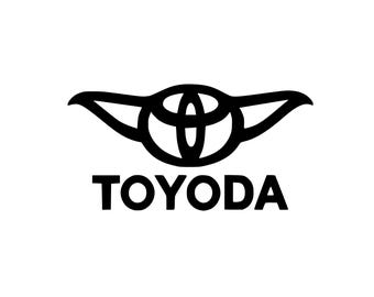 Toyoda Car Decal: Star Wars Parody, Waterproof Vinyl Sticker