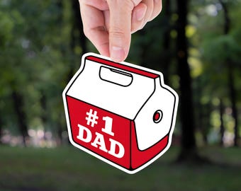 dad sticker fathers day gift funny dad sticker #1 dad decal dad gift for him father gift car decal laptop sticker vinyl dad humor