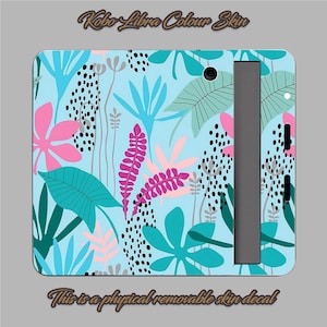 Teal Plants Vinyl Skin Decal for Kobo Libra Colour