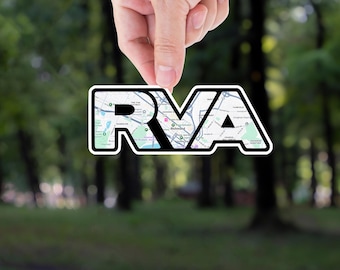 RVA Richmond Virginia Vinyl Decal: Car, Laptop Sticker