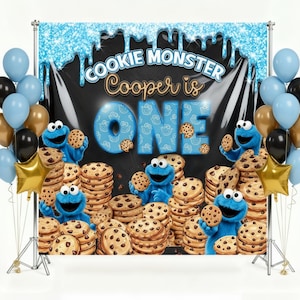 Aangepaste koekje babyshower of verjaardagsachtergrond | Verjaardagsbanner kleine koekjesoven | Gepersonaliseerde tafelbord babyshower