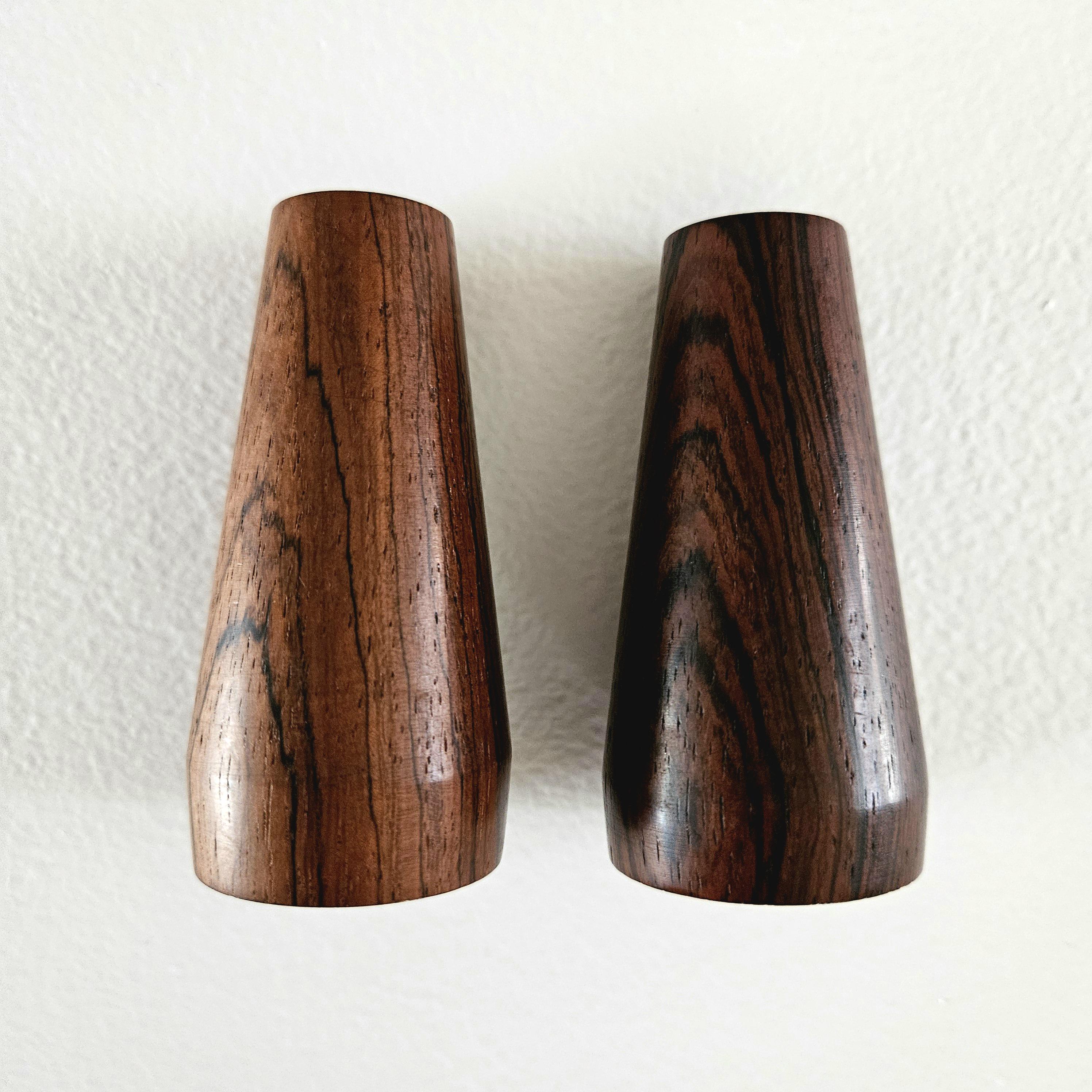 Vintage Danish Design 50s 60s MCM Rosewood Salt Pepper Shakers - Etsy