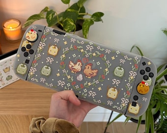 Chicken love Stardew valley Nintendo Switch 2 Case Dockable TPU / Nintendo Switch Accessories / Stardew farm