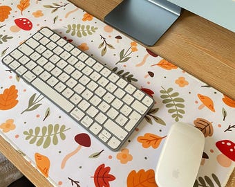 Cozy autumn mouse pad / cute desk accessories /  autumn mouse pad /  Pc Gaming Accessories