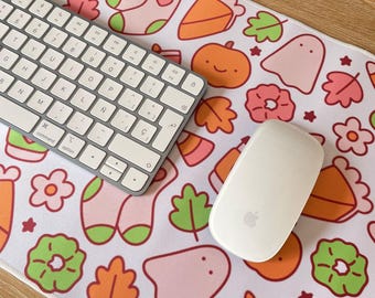 Cozy Girlie mouse pad / cute desk accessories /  autumn mouse pad /  Pc Gaming Accessories