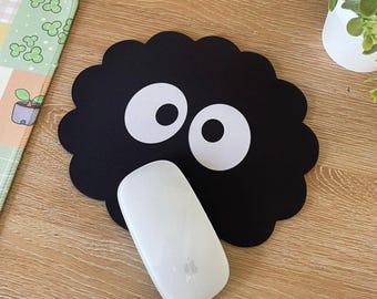 Susuwatari Studio Ghibli Mini Mouse pad / cute desk accessories / Studio Ghibli mouse pad / Susuwatari mouse pad / Pc Gaming Accessories