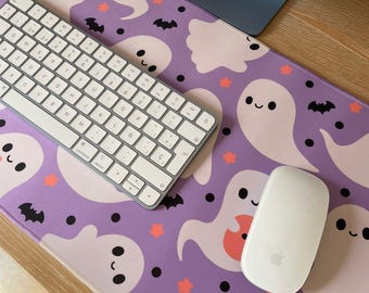 Alfombrilla de ratón fantasma espeluznante / Accesorios de escritorio bonitos / Alfombrilla de ratón de Halloween / Accesorios para juegos de PC