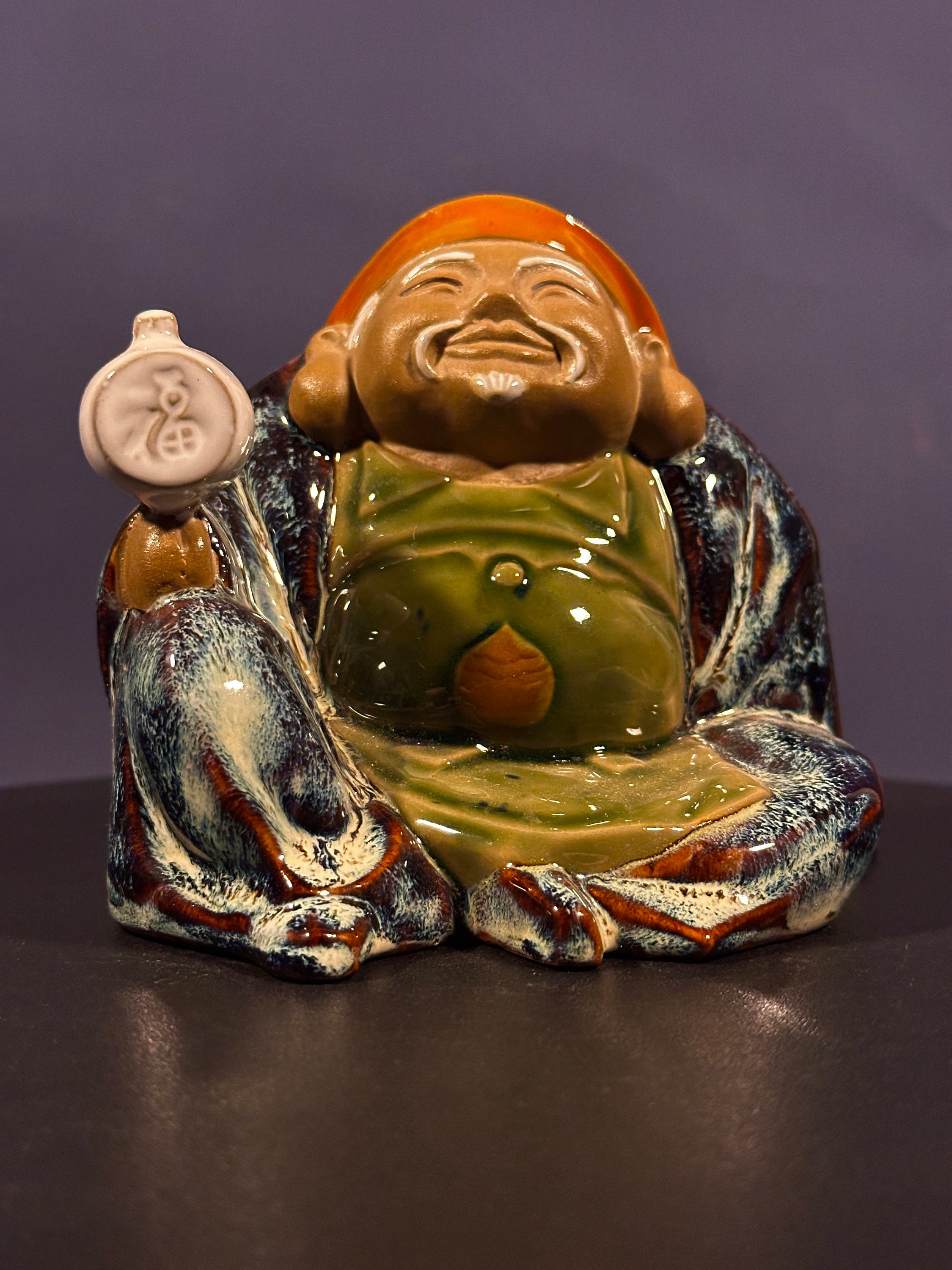 ヴィンテージ 九谷七福神 カラフル像 - 江戸時代の日本の陶磁器