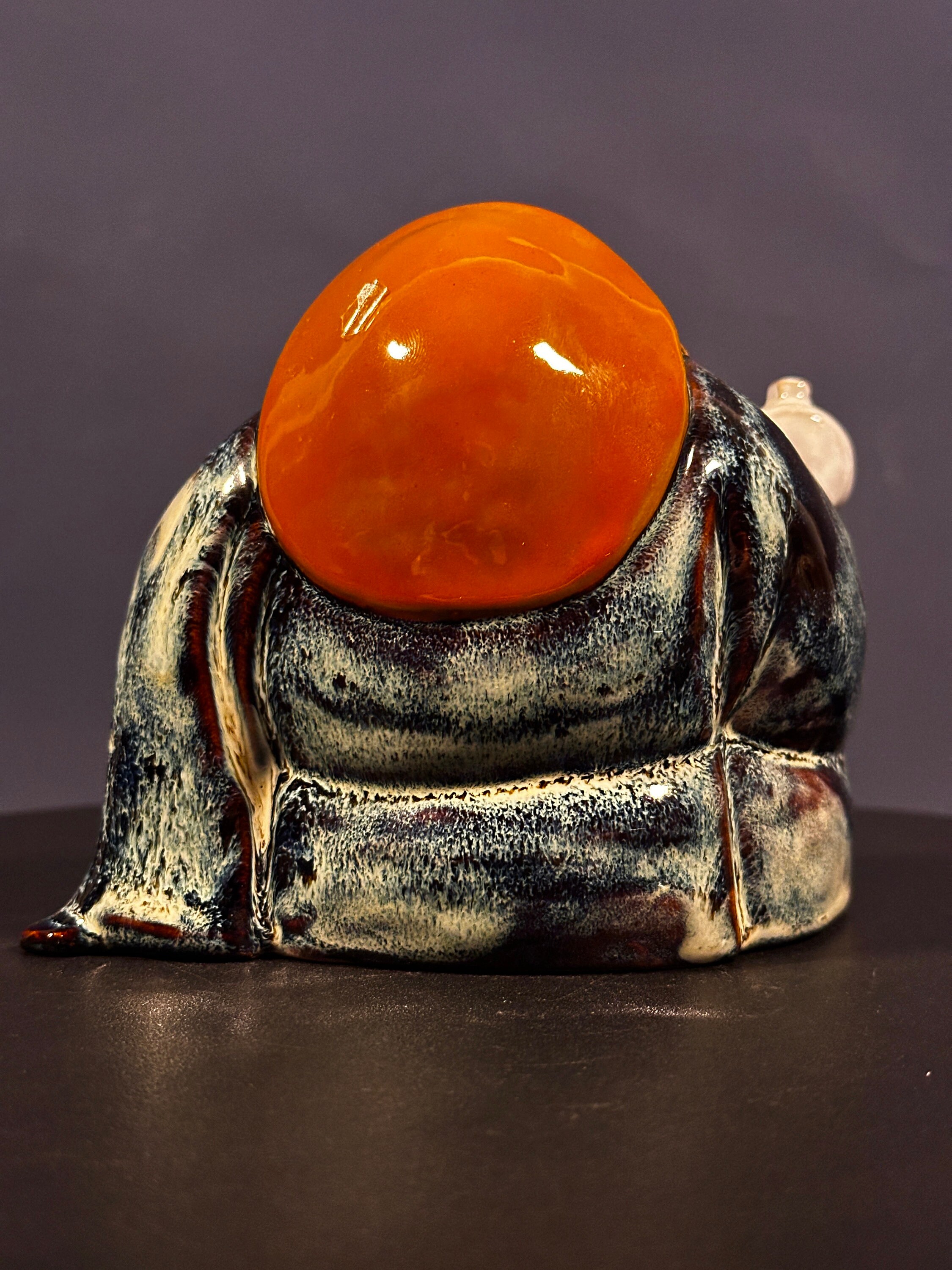 九谷焼七福神像 陶器置物 多色　古美術　骨董　アンティーク　石川県 ヴィンテージ 九谷七福神 カラフル像 - 江戸時代の日本の陶磁器