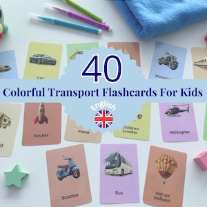 40 transportflitskaarten in het Engels